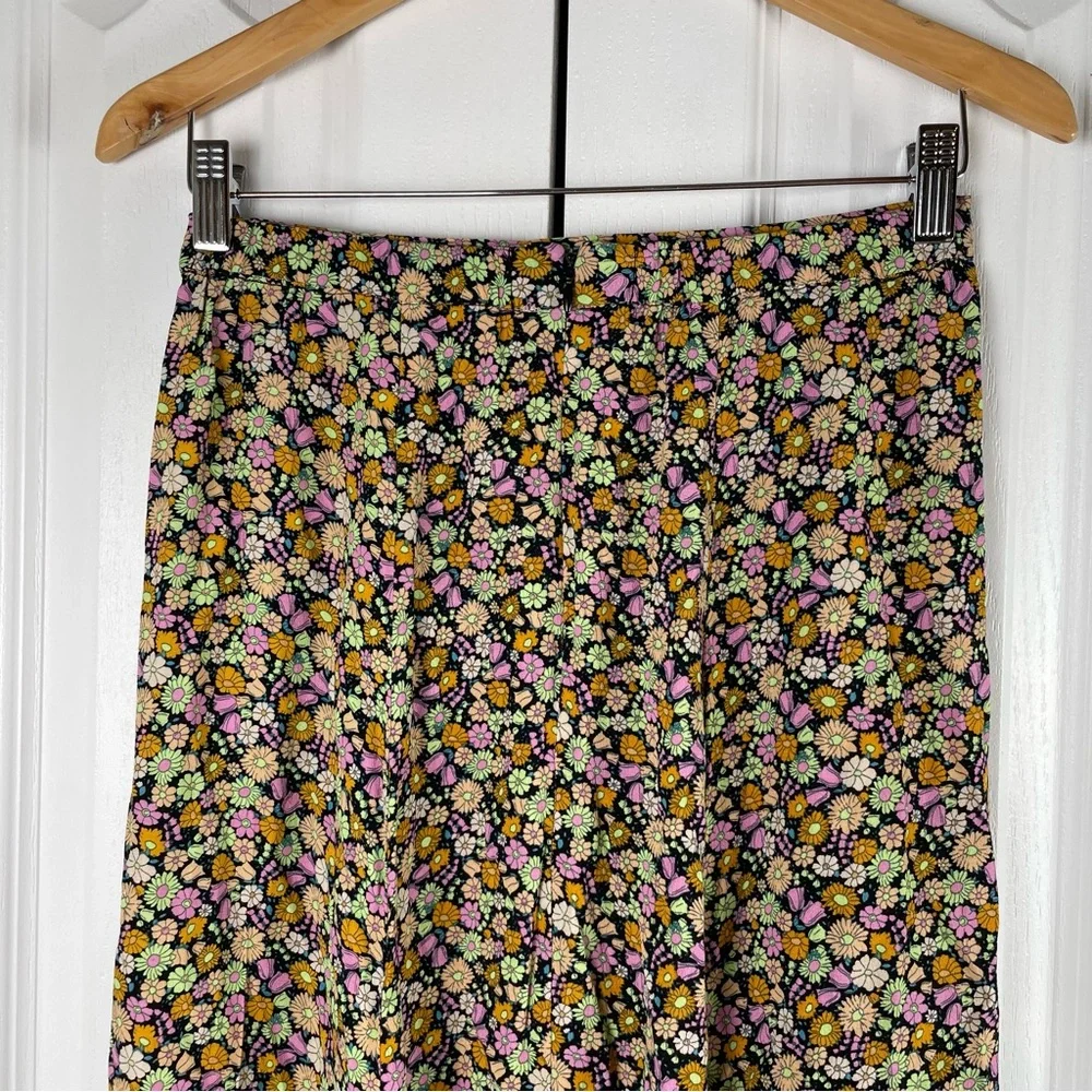 Philosophy Floral Midi Skirt Women’s S Ditzy Dainty Cottagecore Cabin Fairy Slit - Picture 7 of 14